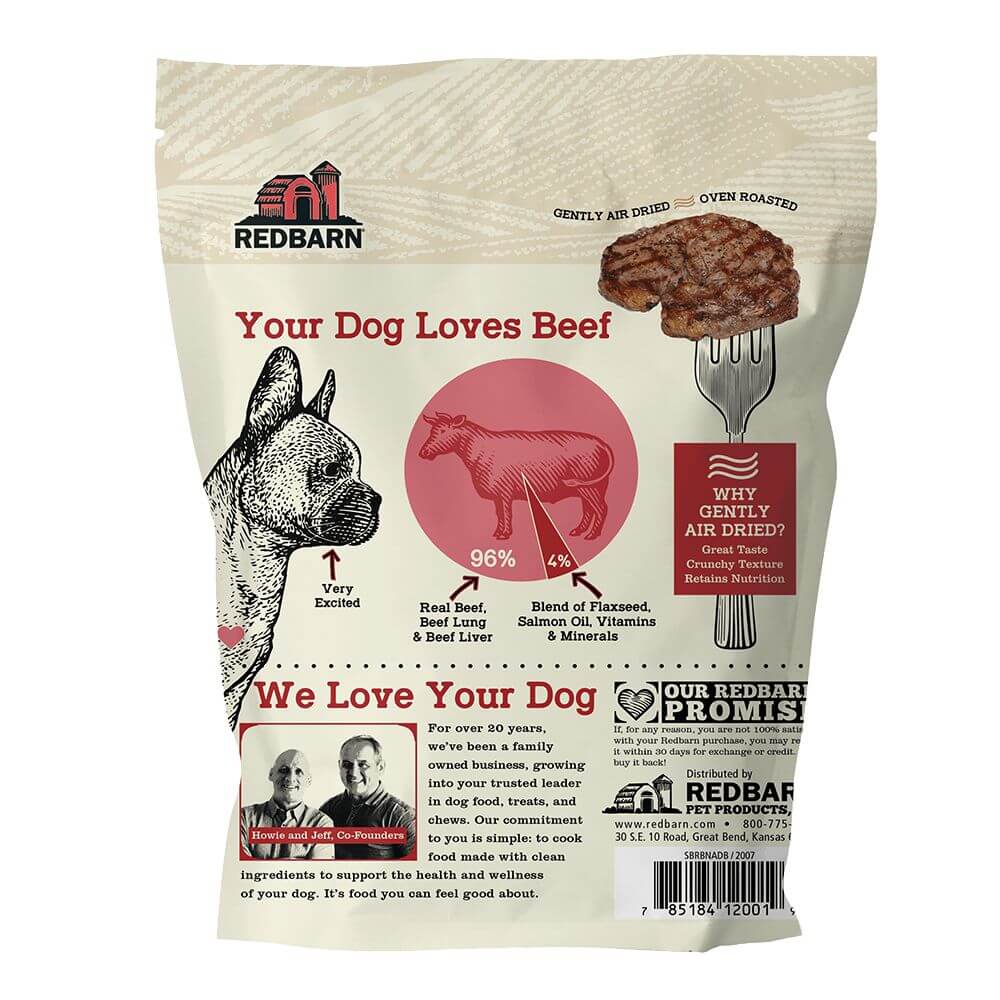 RedBarn Dog Air Dried GF Beef Recipe 2lb (1KG)