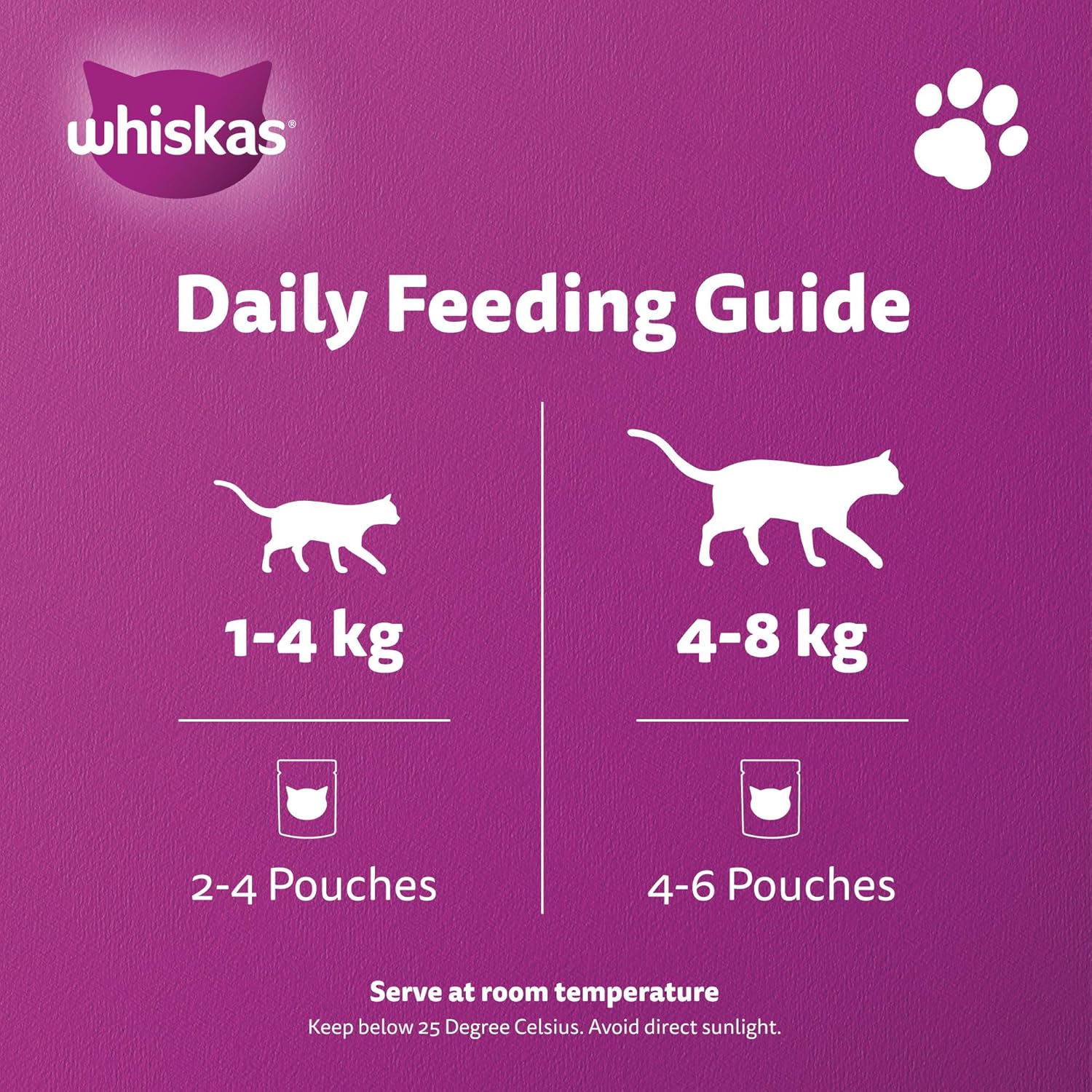 Whiskas Beef Liver in Gravy Wet Cat Food (Pack of 4 x 80g)