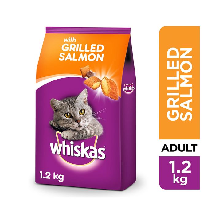 Whiskas Adult Grilled Salmon Steak Flavour 1.2Kg