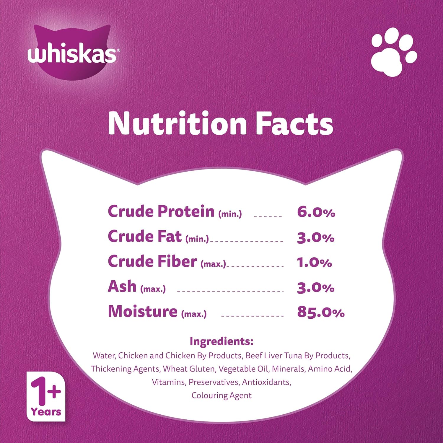 Whiskas Pouch Chicken 80g (4 x 80g)