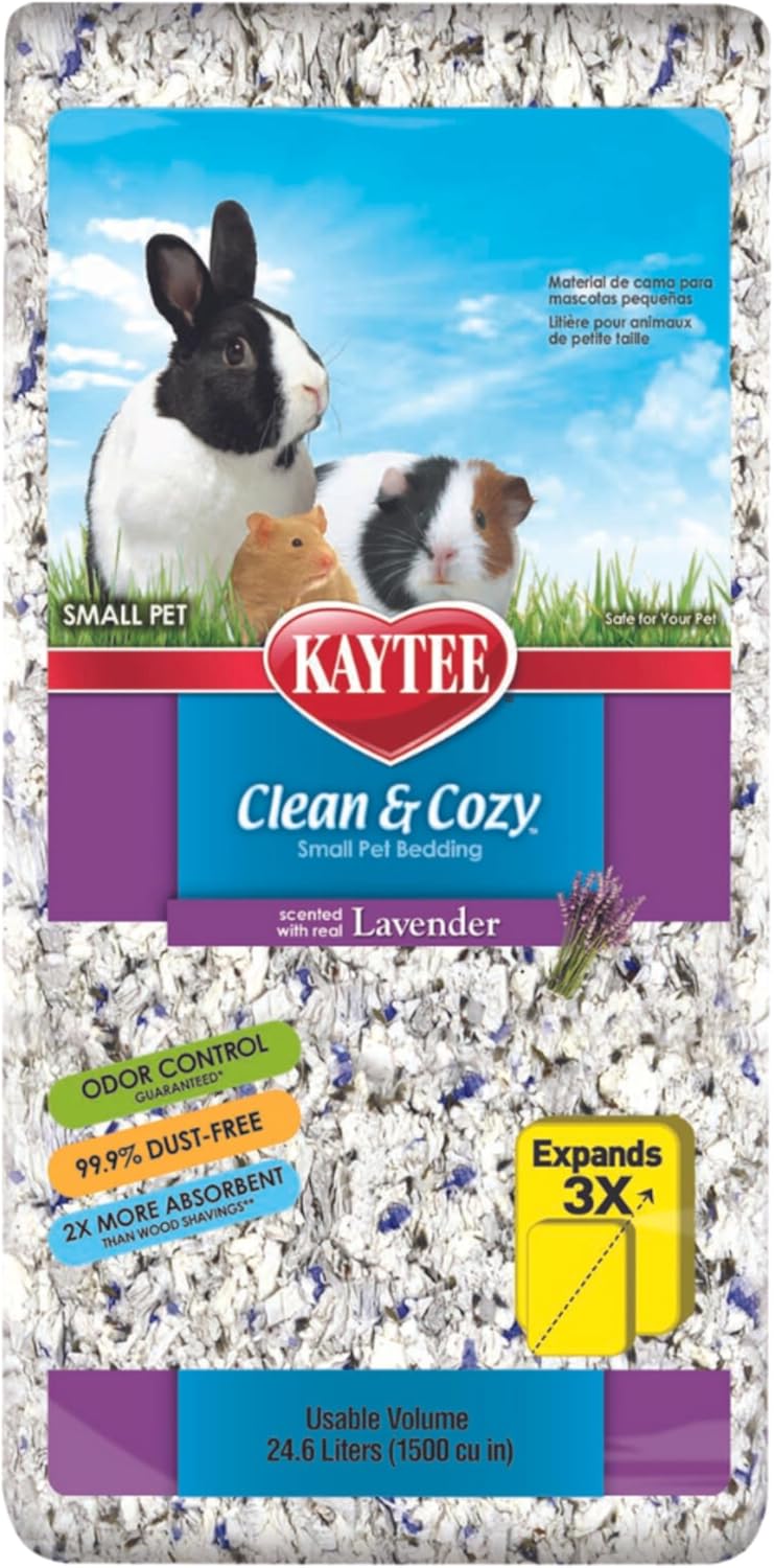 Kaytee KT Clean & Cozy Lavender Bedding For Small Animals, 6/24.6L