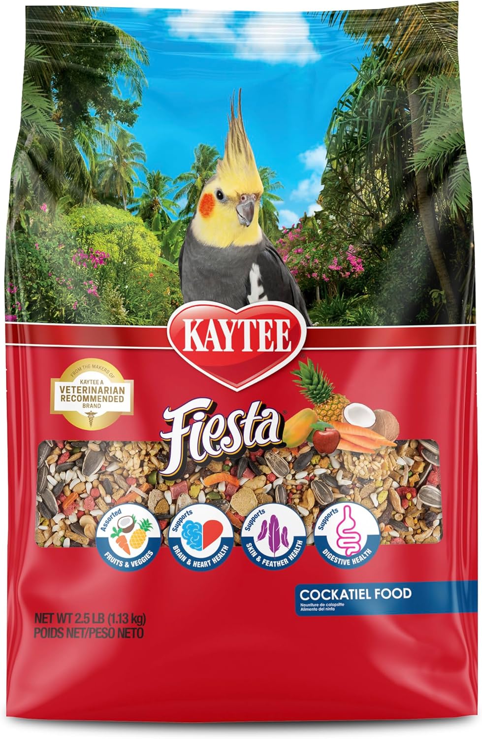 Kaytee KT Fiesta Cockatiel Bird Food 6/2.5LB.1.2Kgs
