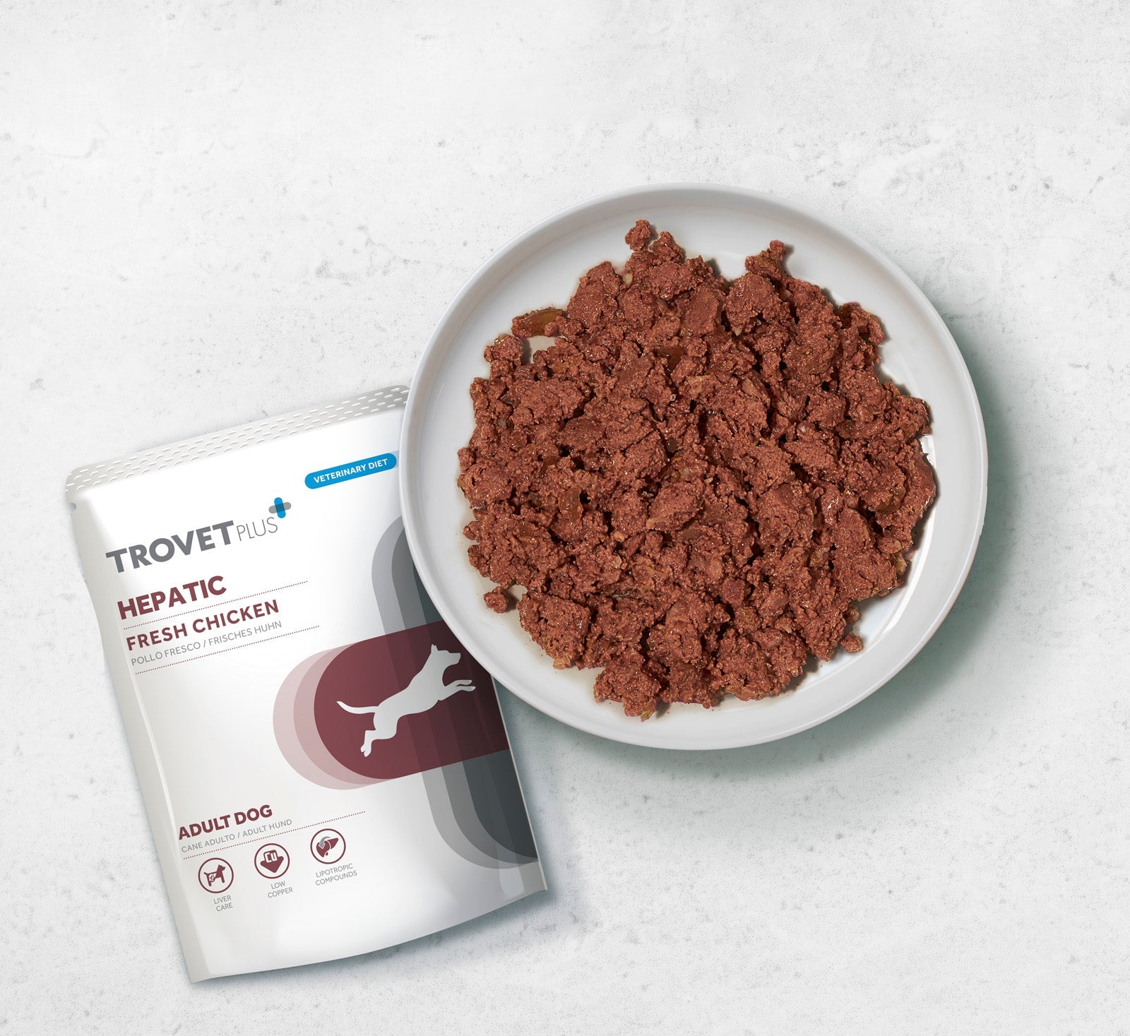 Trovet Plus Pouch Dog Hepatic Veterinary Diets Wet Food 300g
