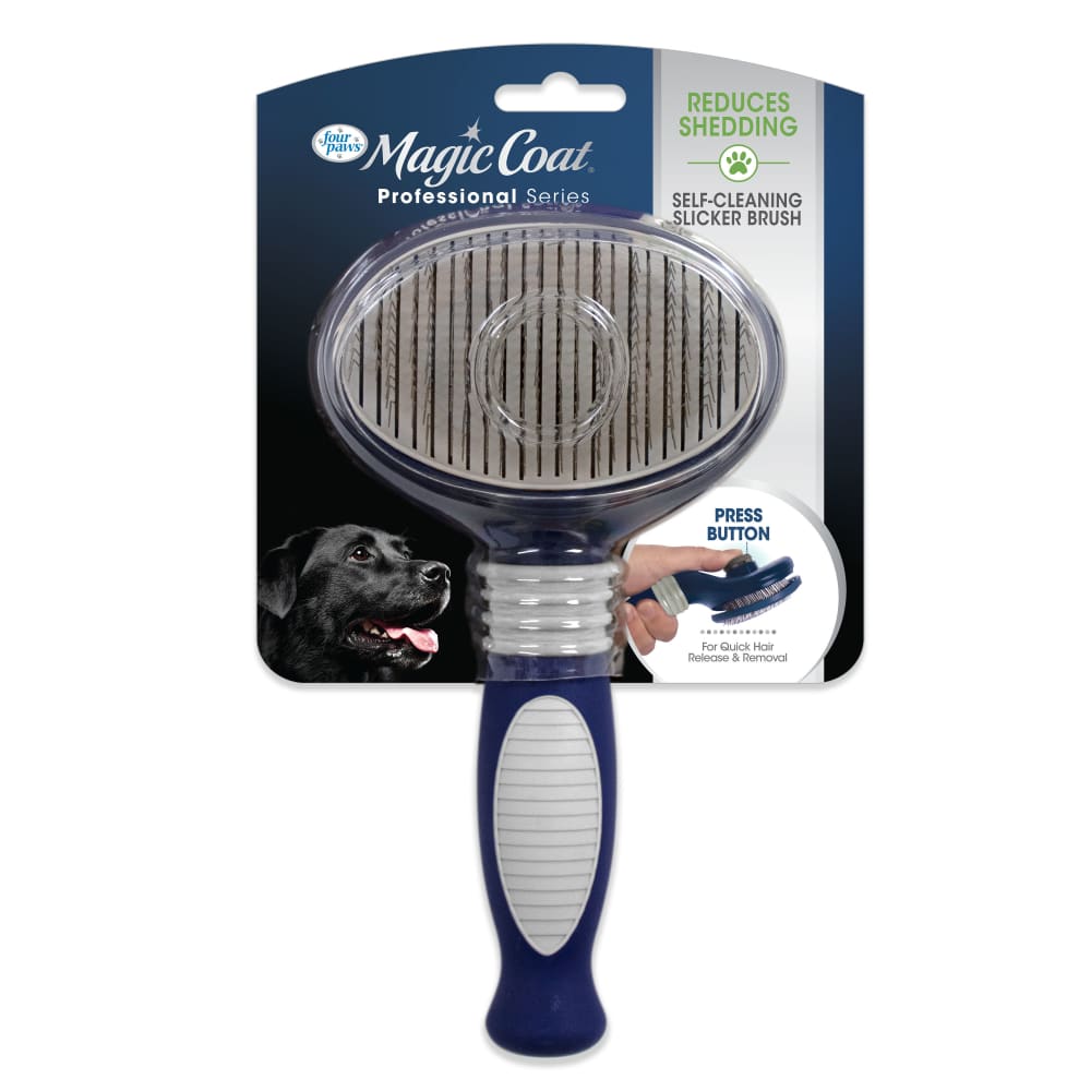 Four Paws Magic Coat Professional Series Self Cleaning Slicker Large One Size