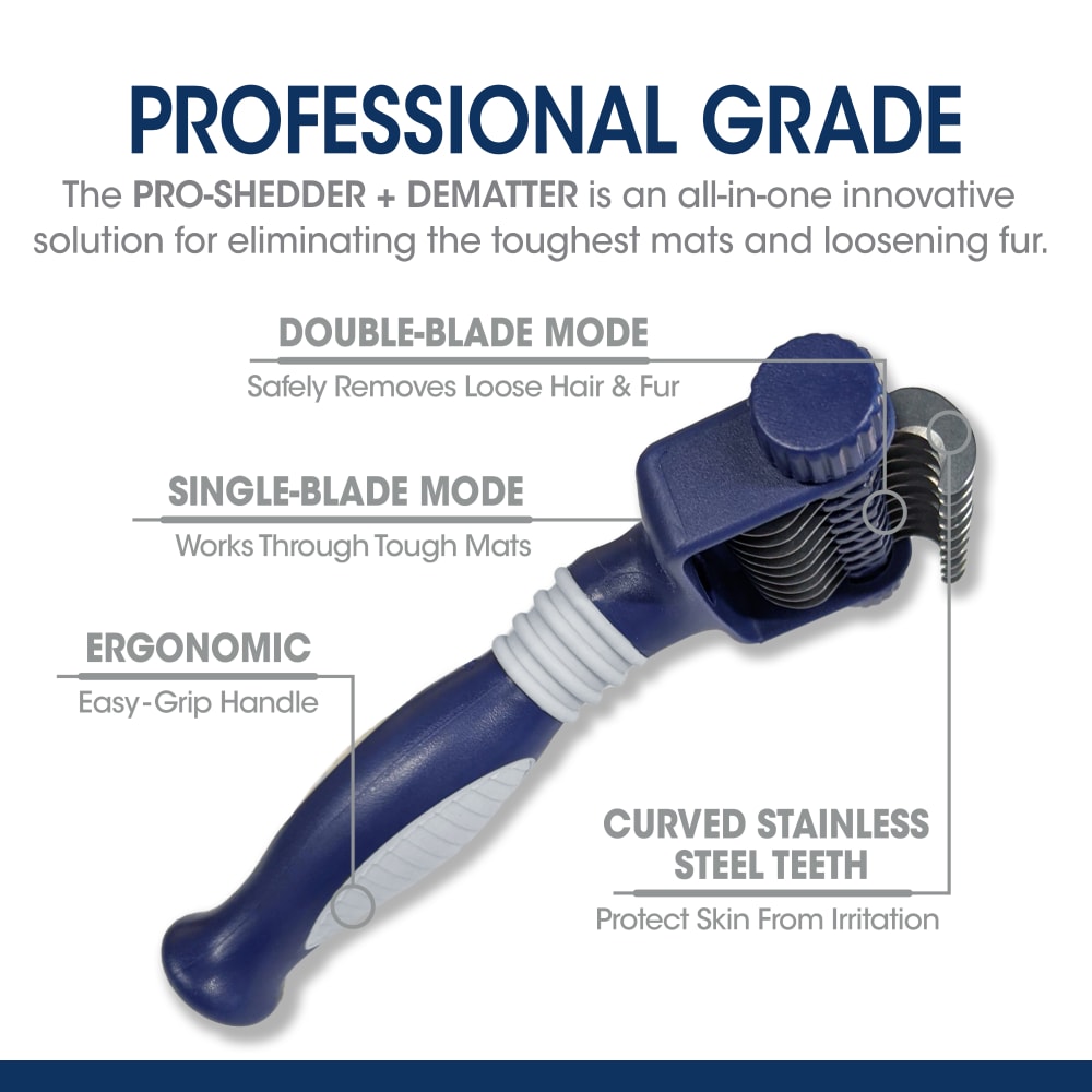 Four Paws Magic Coat Professional Series 2-In-1 Quick Shed Dematter Tool  One Size