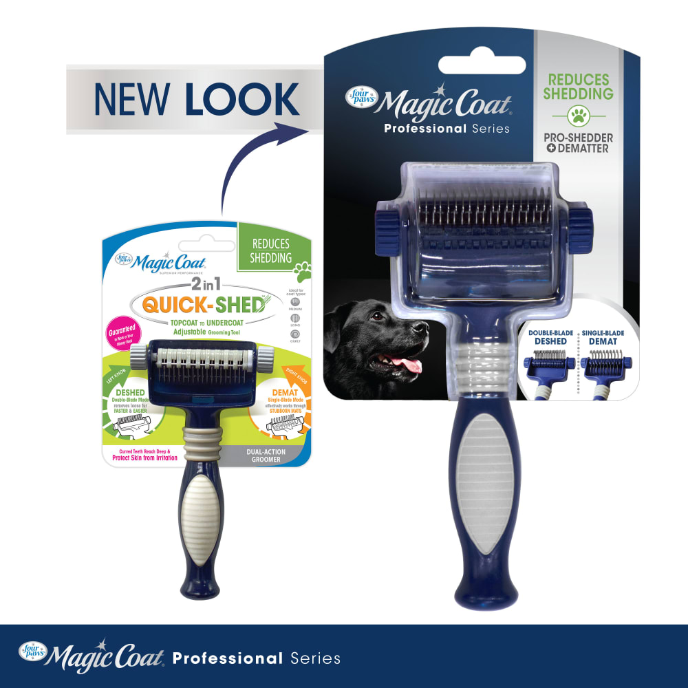 Four Paws Magic Coat Professional Series 2-In-1 Quick Shed Dematter Tool  One Size