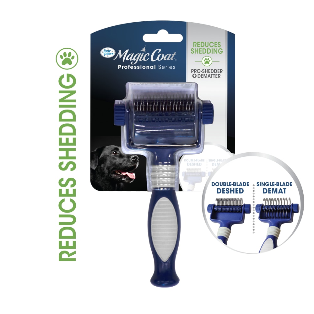 Four Paws Magic Coat Professional Series 2-In-1 Quick Shed Dematter Tool  One Size