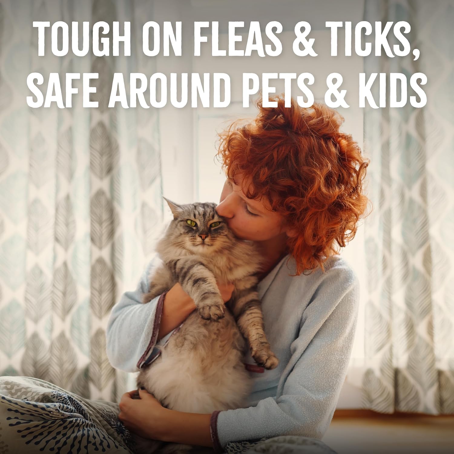 TropiClean Flea + Tick Cat + Home Easy Mist Spray for Cats- 14oz