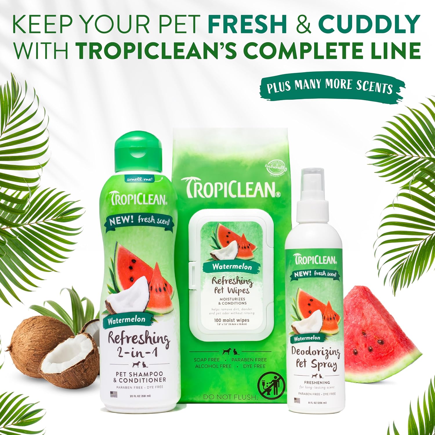TropiClean Watermelon Deodorizing Pet Spray