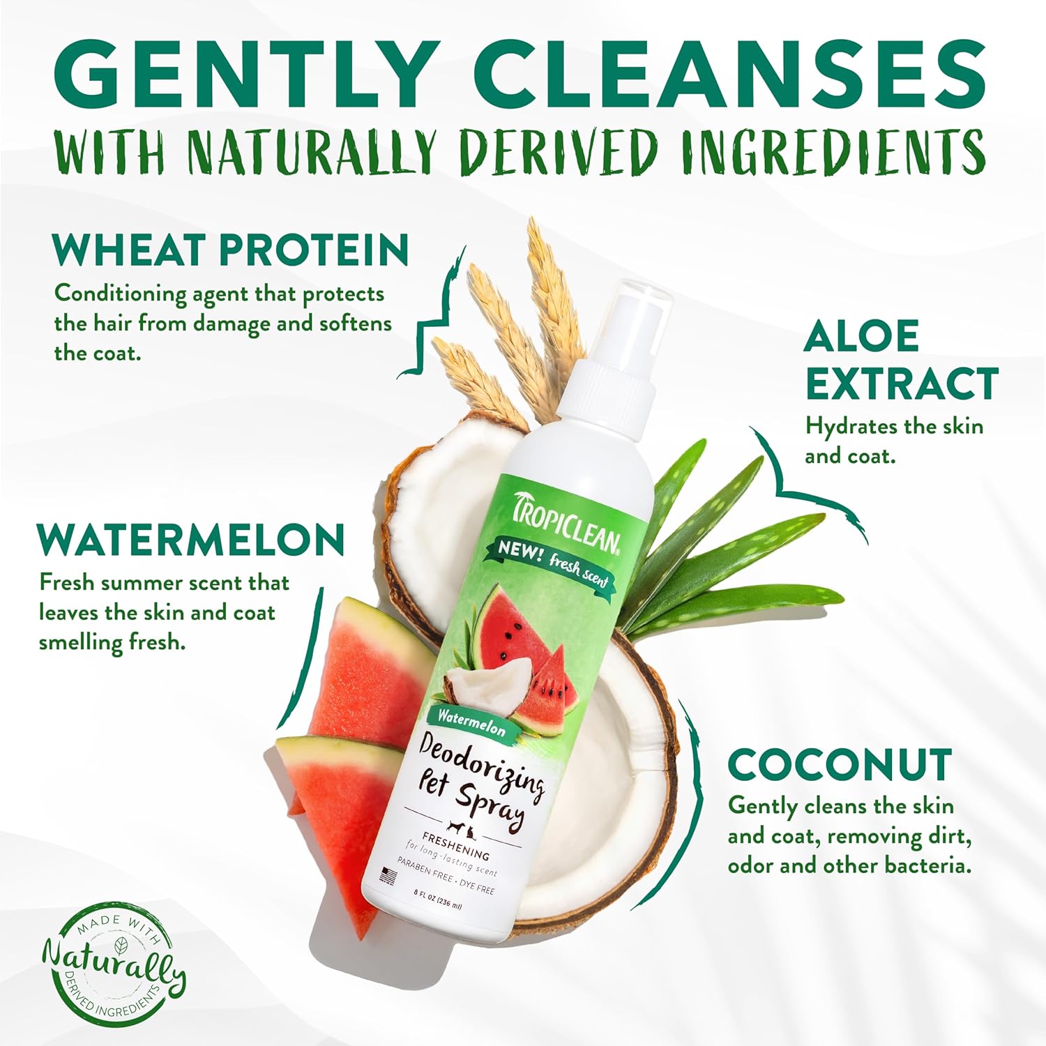TropiClean Watermelon Deodorizing Pet Spray