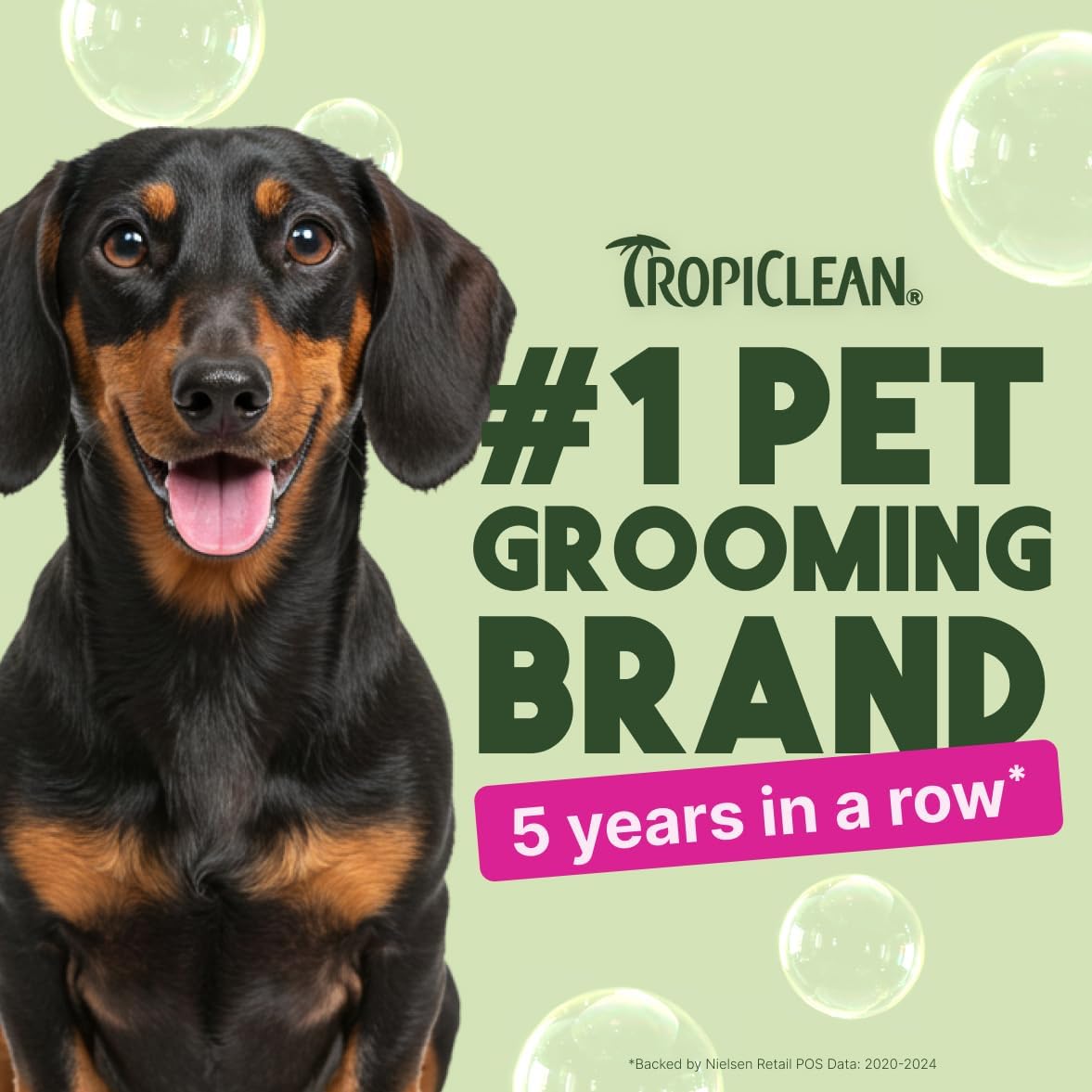 TropiClean Rosewater Deep Cleansing Shampoo for Pets, 20oz
