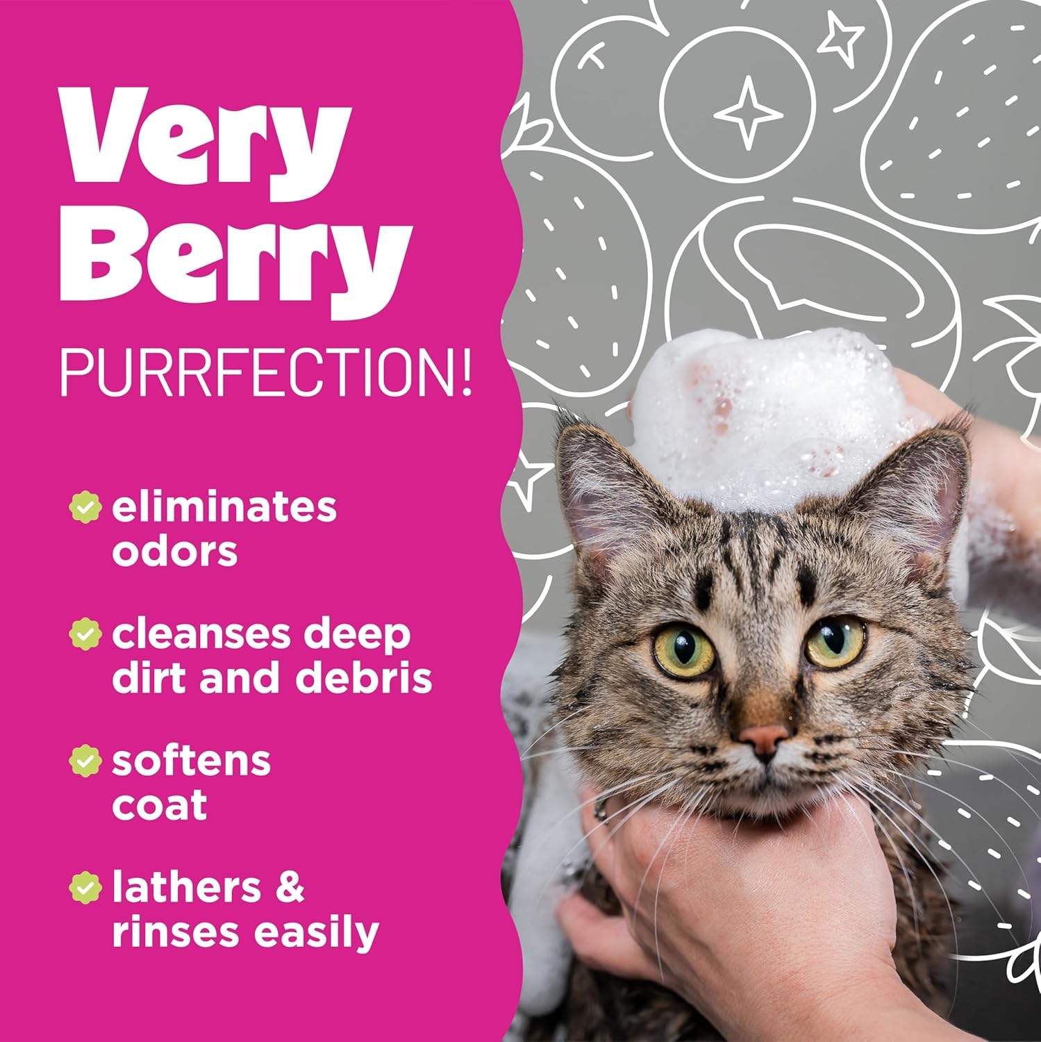 TropiClean Berry & Coconut Deep Cleansing Shampoo for Cats and Kittens, 12oz