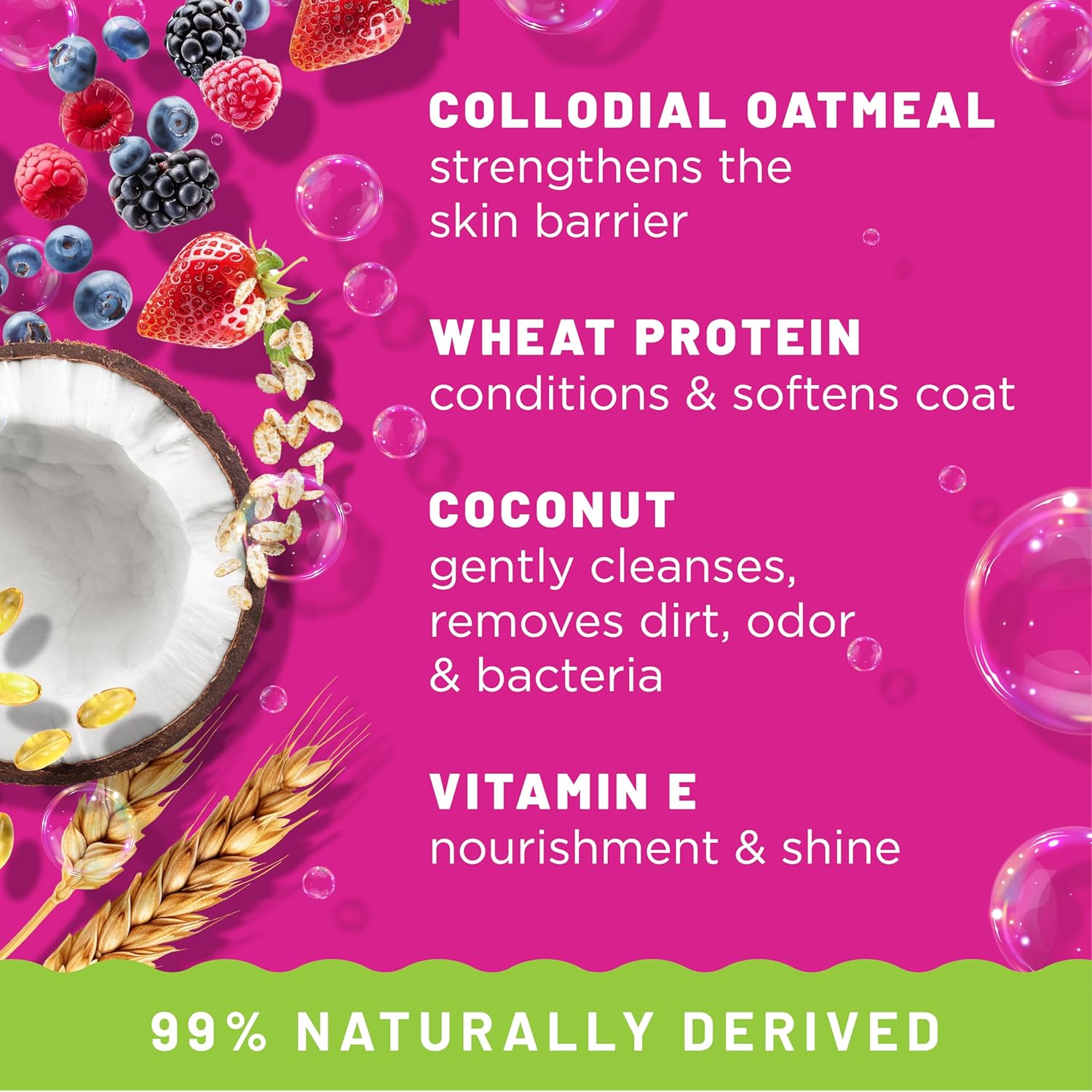 TropiClean Berry & Coconut Deep Cleansing Shampoo for Cats and Kittens, 12oz