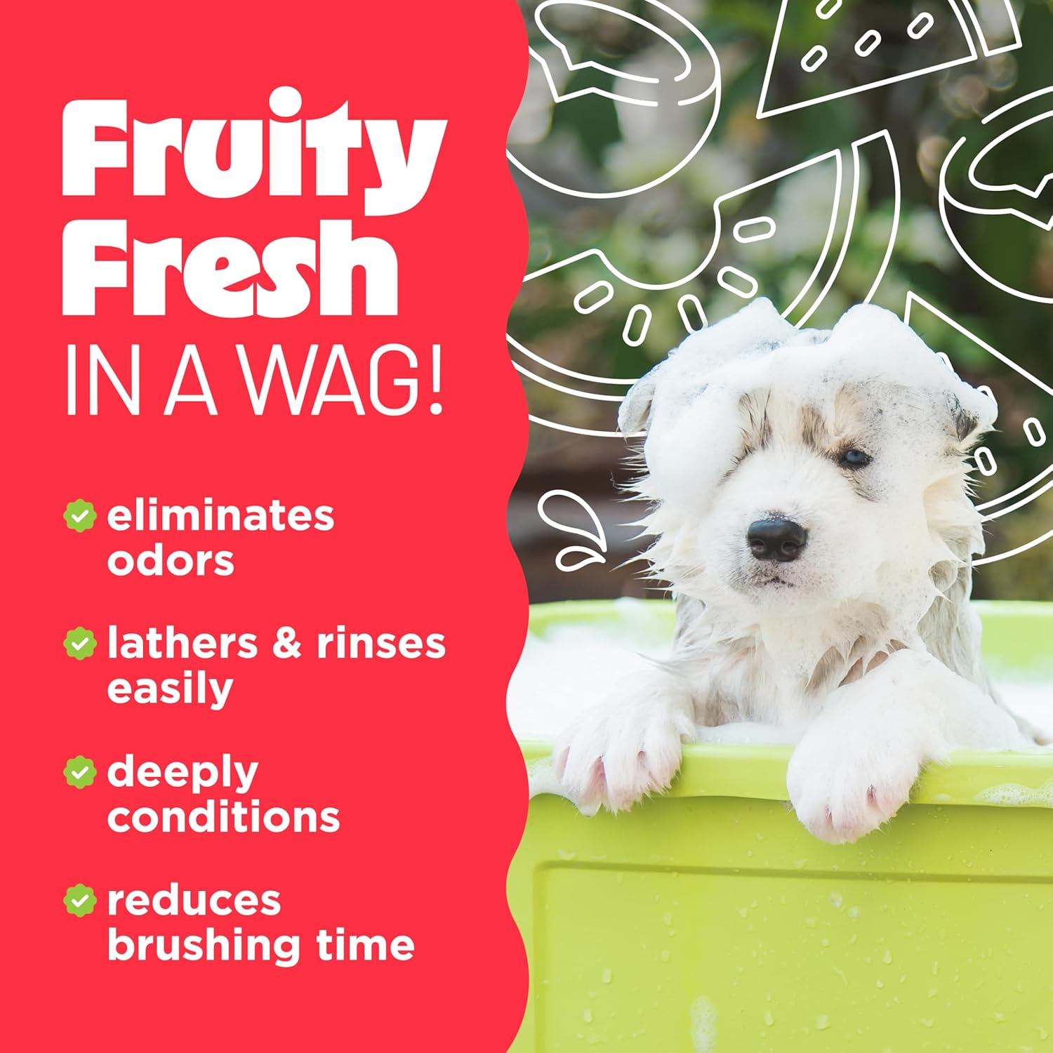 TropiClean Watermelon Refreshing 2-in-1 Pet Shampoo & Conditioner for pets, 1 gallon