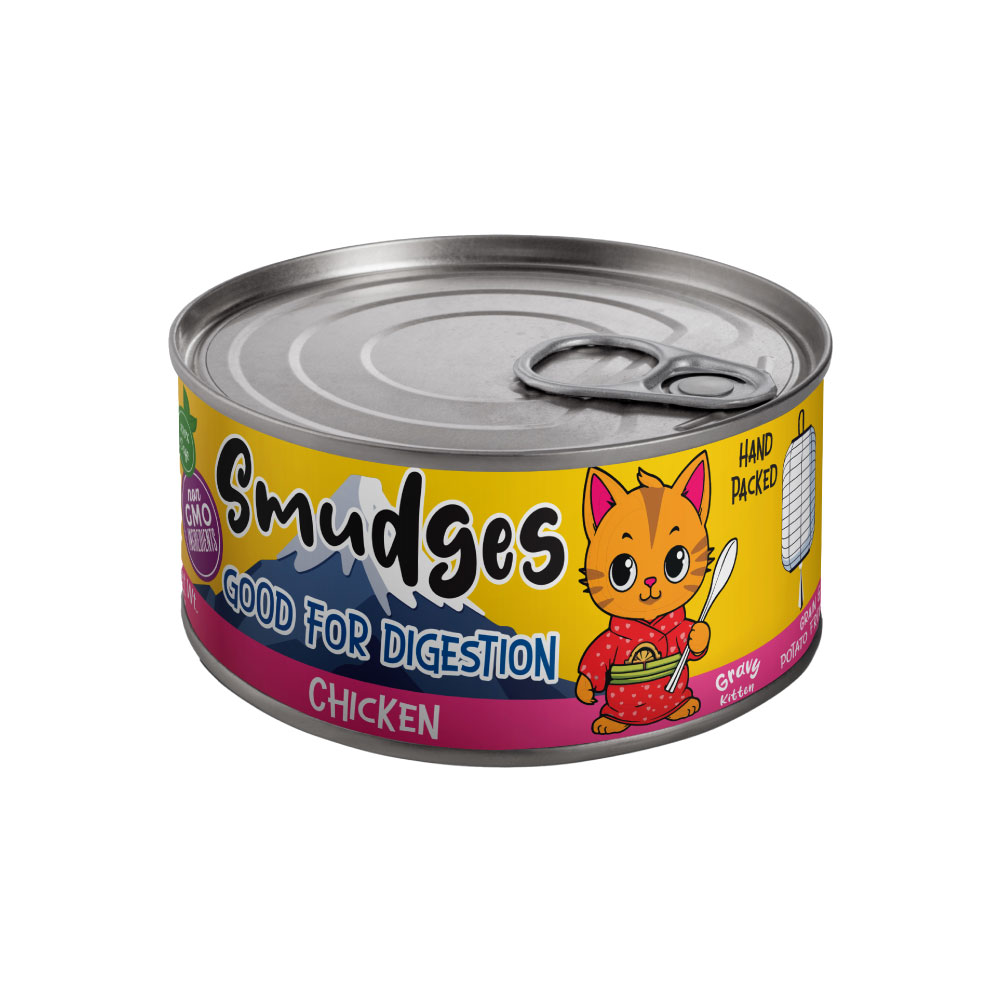 Smudges Kitten Chicken Shredded in Gravy 60g Pack of 12