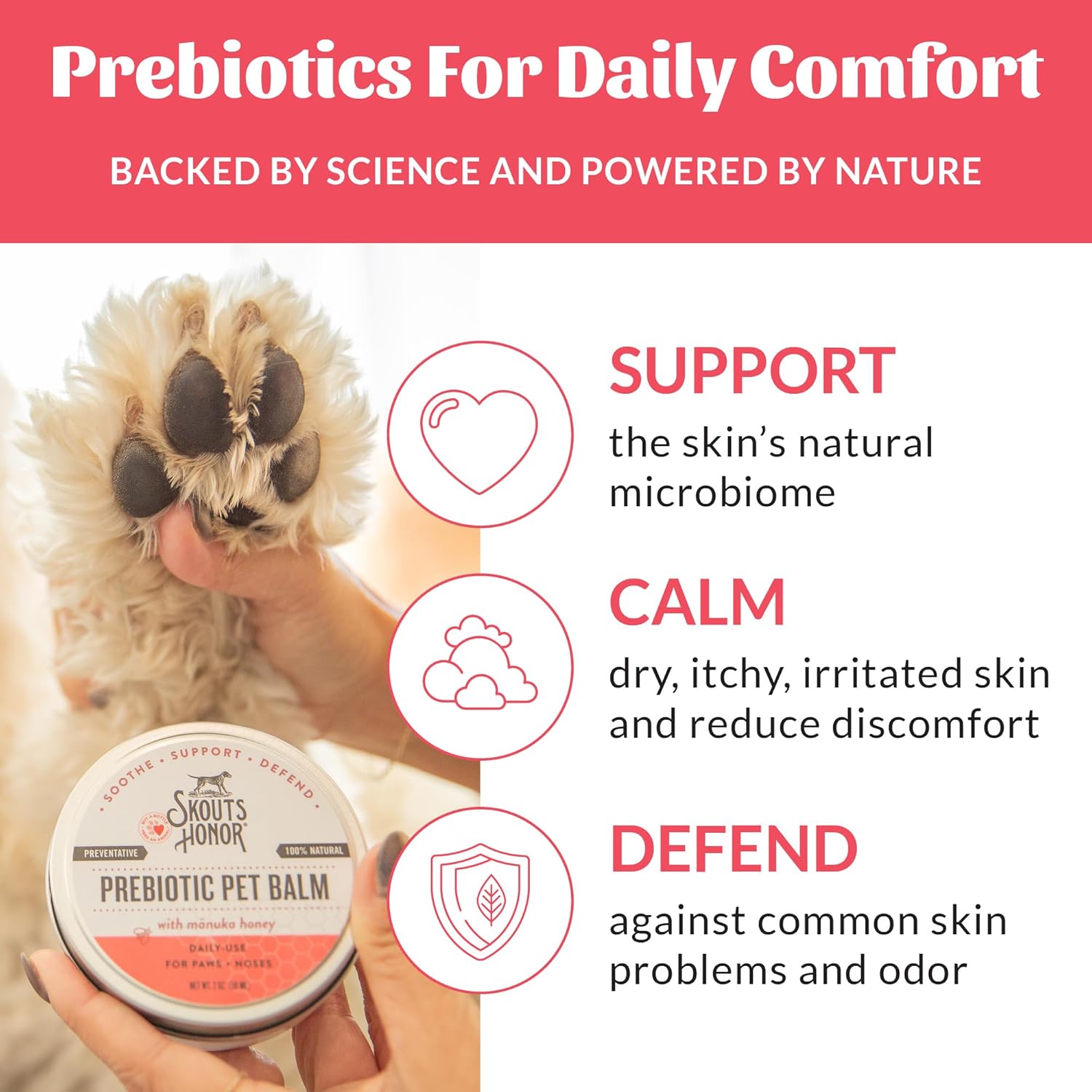 Skouts Honor Prebiotic Pet Balm  60Ml/2OZ Pet Essentials & Wellness