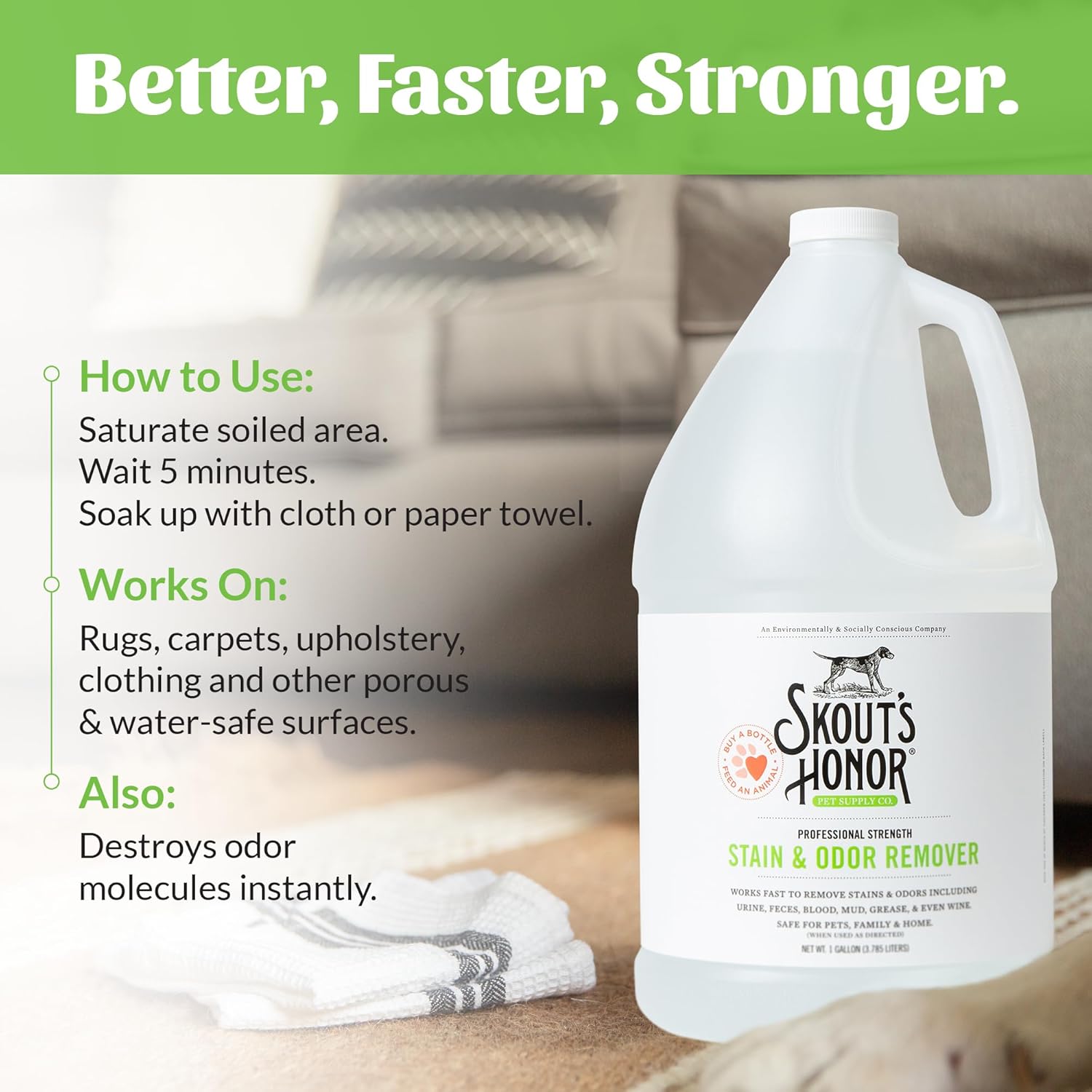 Skouts Honor Stain & Odor Remover 128oz