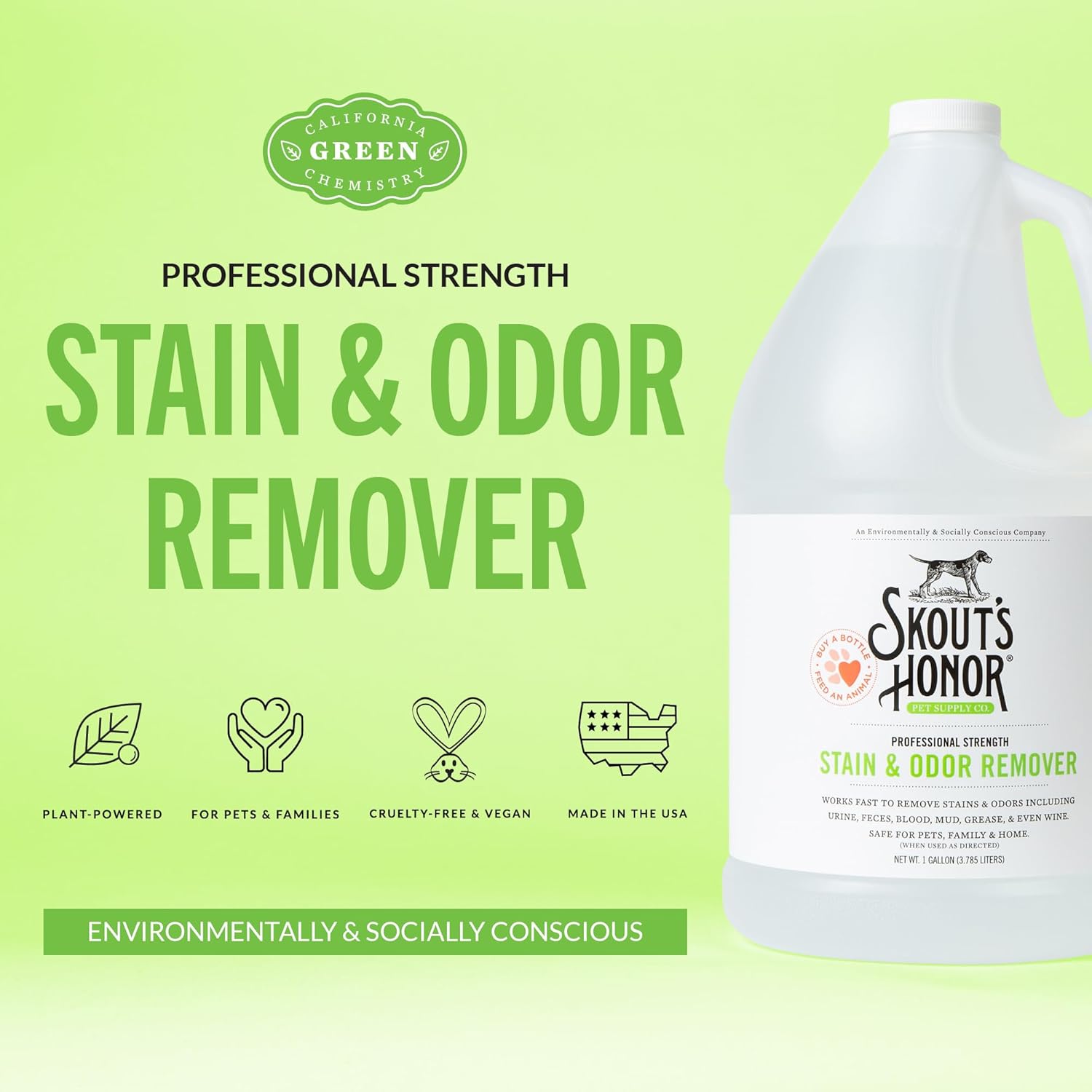 Skouts Honor Stain & Odor Remover 128oz