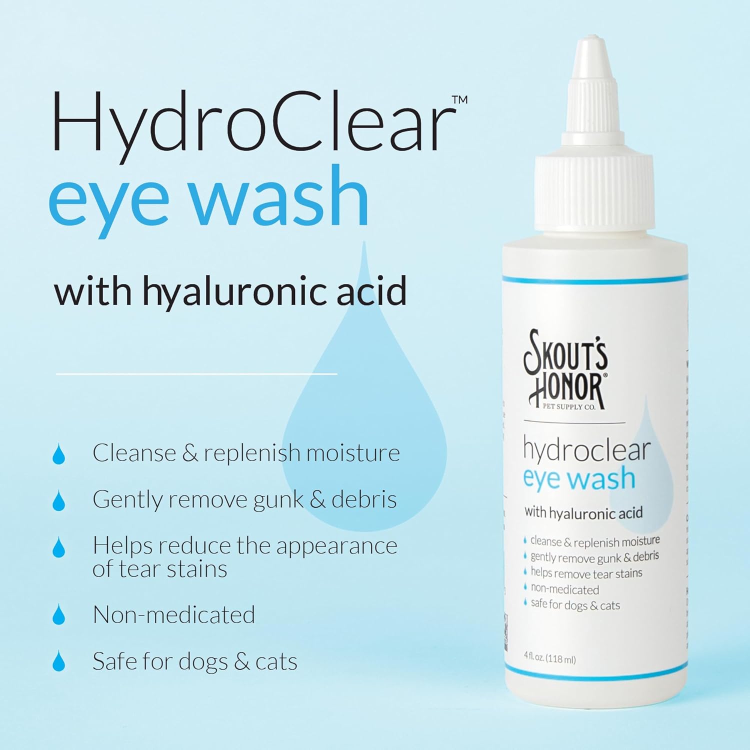 Skouts Honor Hydroclear Eye Wash 4oz  120Ml/4Oz Pet Essentials & Wellness
