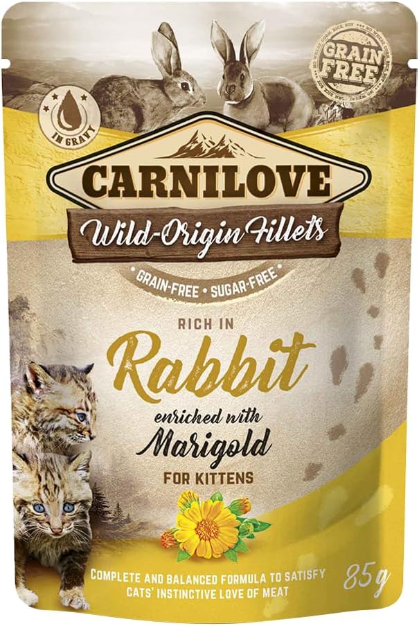 Carnilove Rabbit Enriched With Marigold For Kittens wet food - 85g
