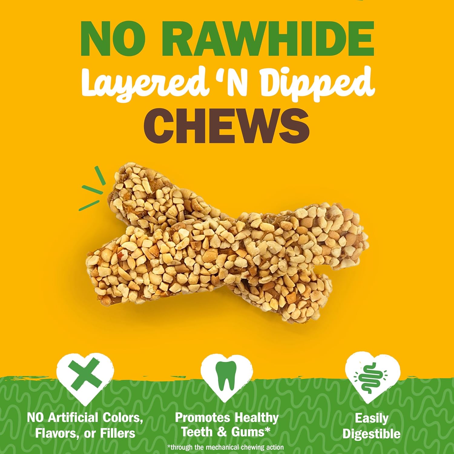 Cadet 2 pk Chewalicious® Layered N Dipped Chews - Peanuts  Dog Treats & Chews