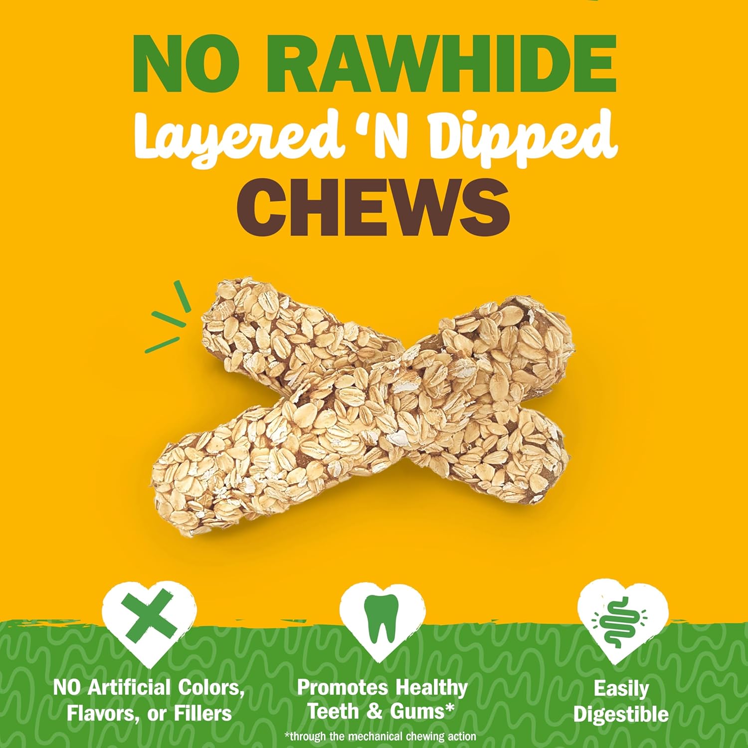 Cadet 2 pk Chewalicious® Layered N Dipped Chews - Oats  Dog Treats & Chews