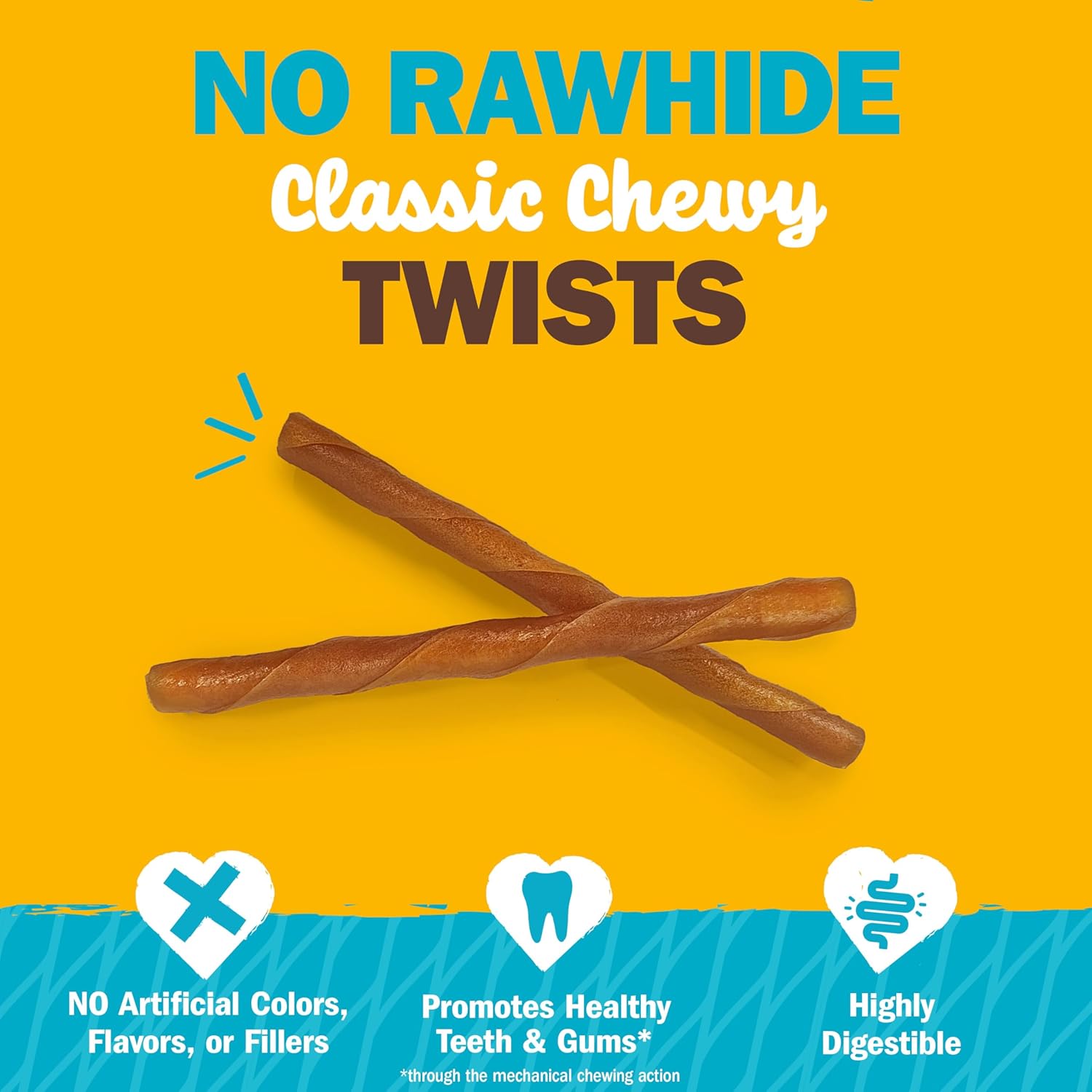 Cadet 15 pk Chewalicious® Classic Chewy Twists - Peanut Butter Flavor Dog Treats & Chews