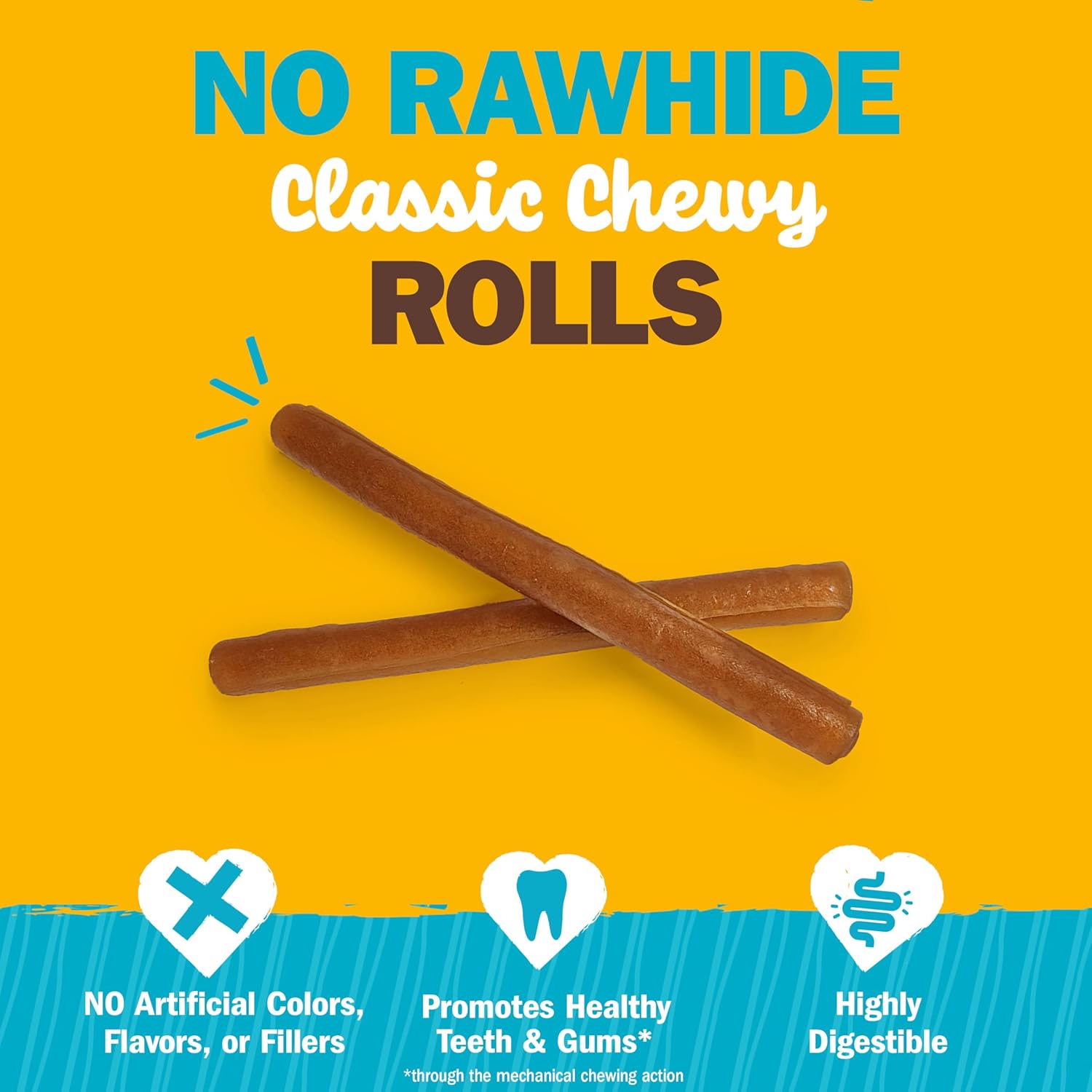 Cadet 10 pk Chewalicious® Classic Chewy Rolls - Peanut Butter Flavor  Dog Treats & Chews