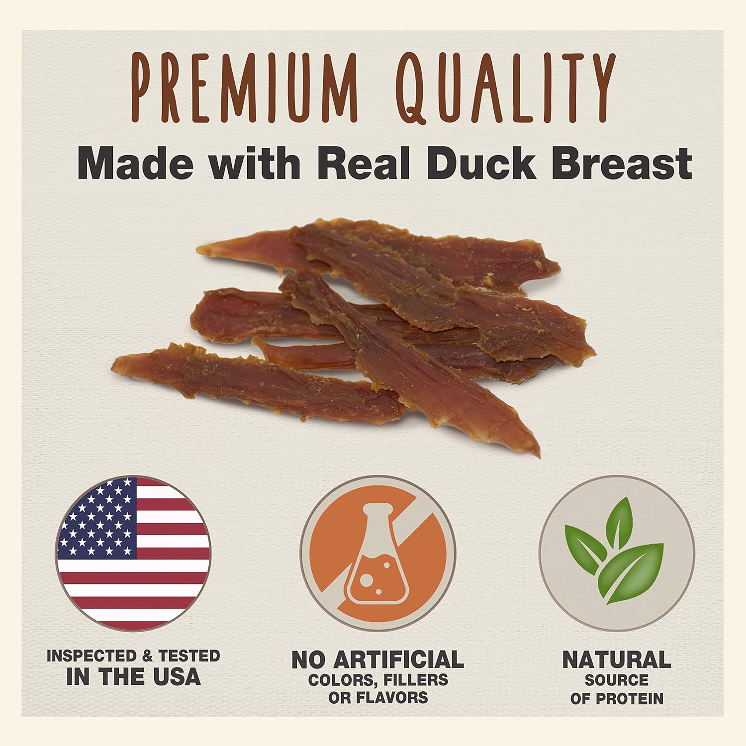 Cadet 3 oz. Duck Breast  Dog Treats & Chews