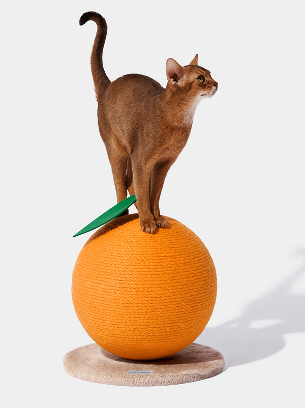 VETRESKA Tangerine Cat Scratching Ball