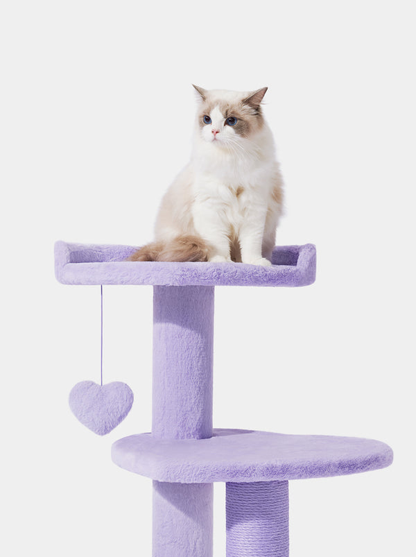 VETRESKA Heartpurrple Cat Climber（Four Platforms)