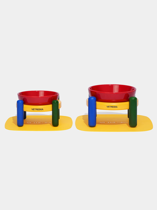 VETRESKA Chroma Pet Bowl & Mat Set (M)