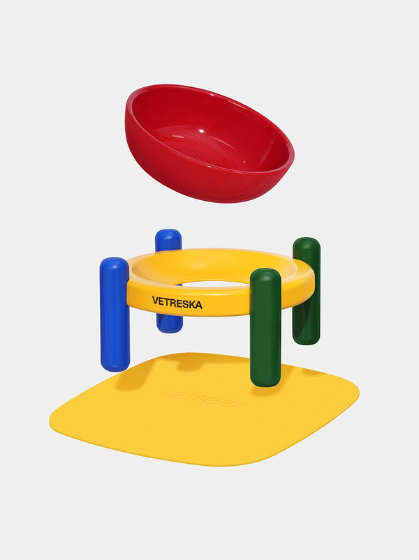VETRESKA Chroma Pet Bowl & Mat Set (M)