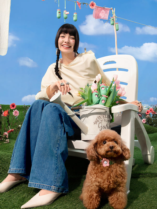 VETRESKA Flora Pet Poop Bags & Dispenser Set (1 Dispenser + 7 Rolls)