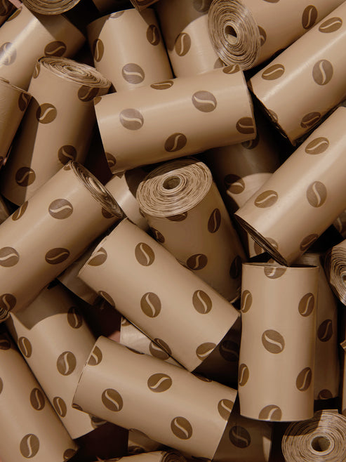 VETRESKA Coffee Pet Poop Bags Refill Set (12 Rolls)