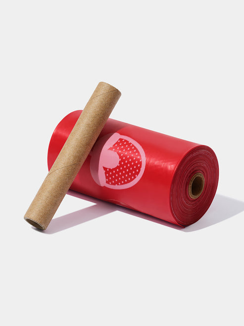 VETRESKA Strawberry Pet Poop Bags Refill Set (12 Rolls)