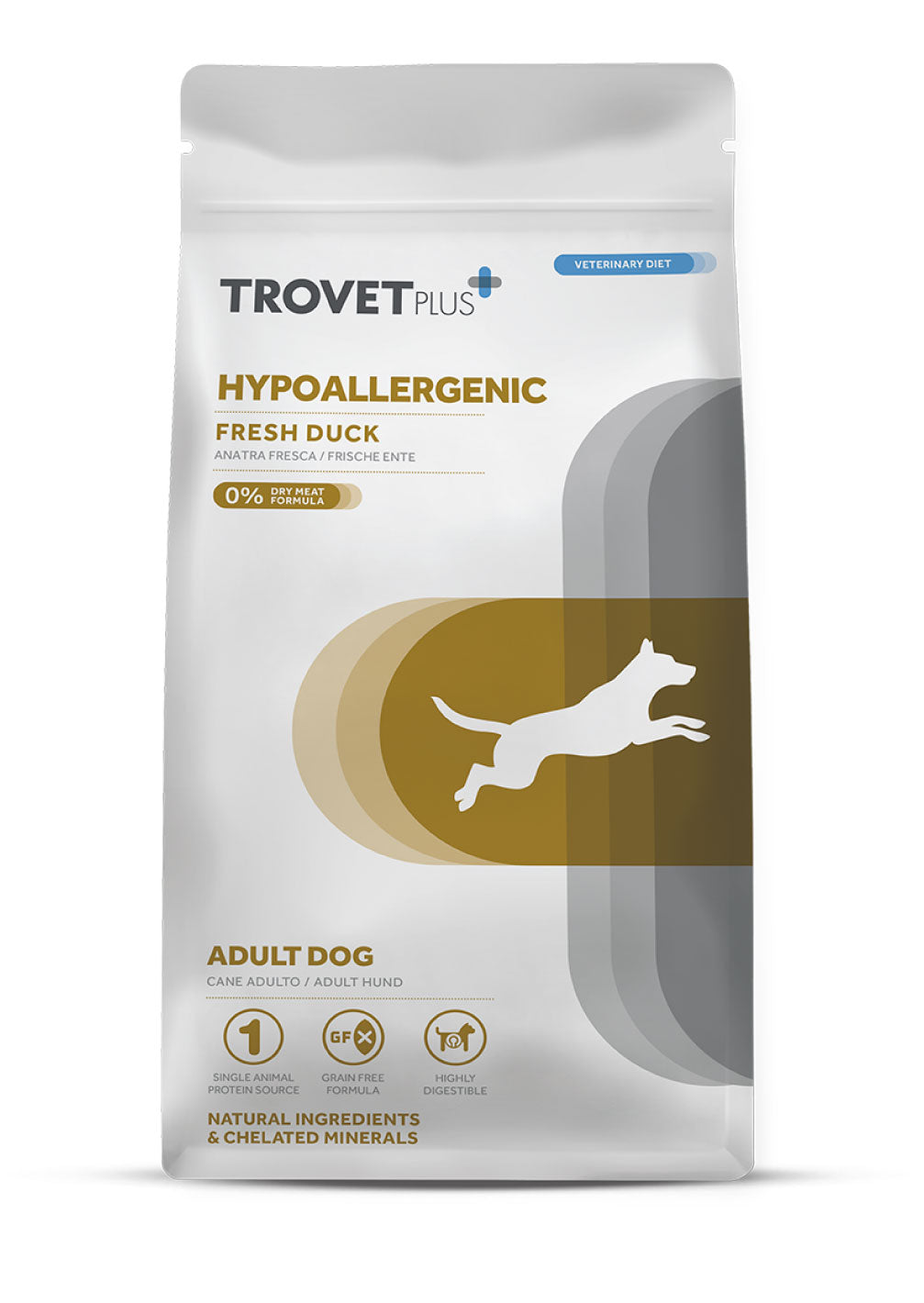 Trovet Plus Adult Dog Hypoallergenic Duck Dry Food 10 Kg