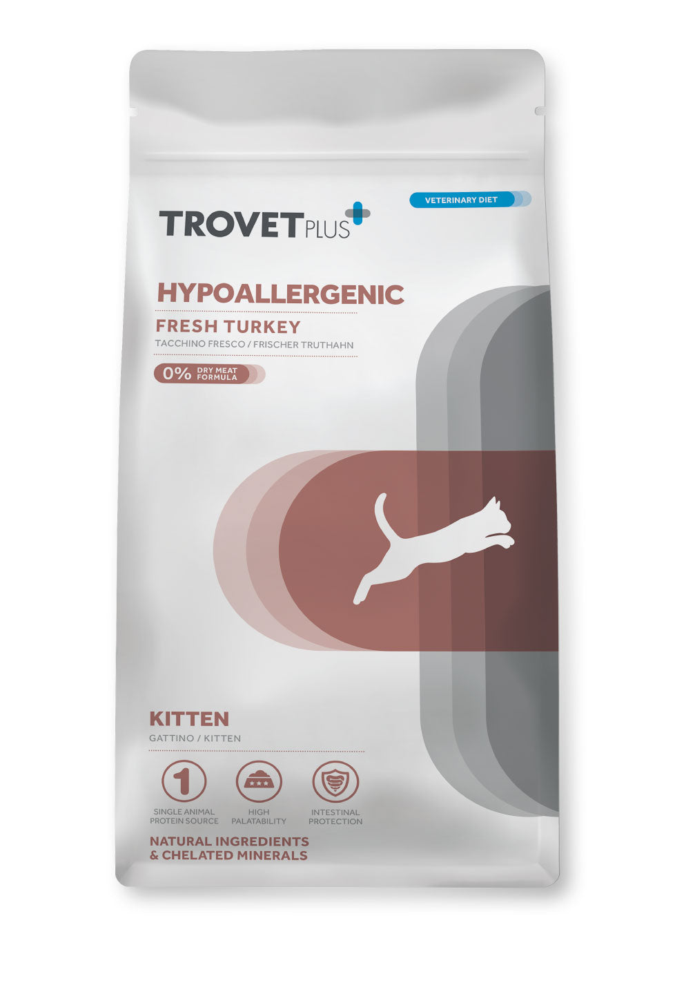 Trovet Plus Kitten Hypoallergenic Turkey Dry Food 2.5 Kg