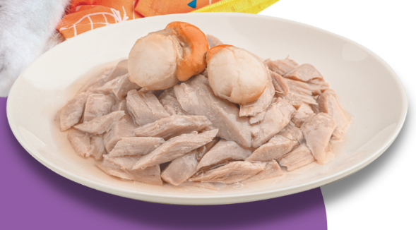 Moochie Cat Food Tuna & Scallop Recipe in Jelly Pouch 70g Pack of 12