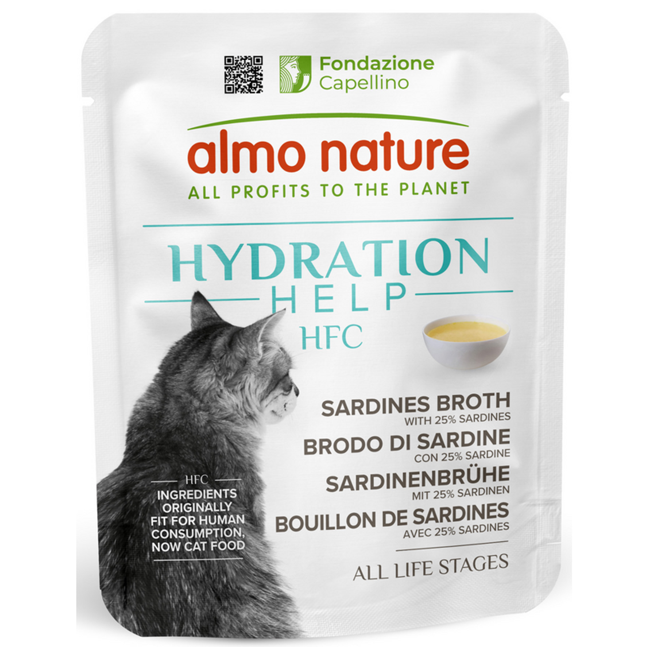Almo Nature Hydration Help Sardines Broth with Sardines Wet food 50 g