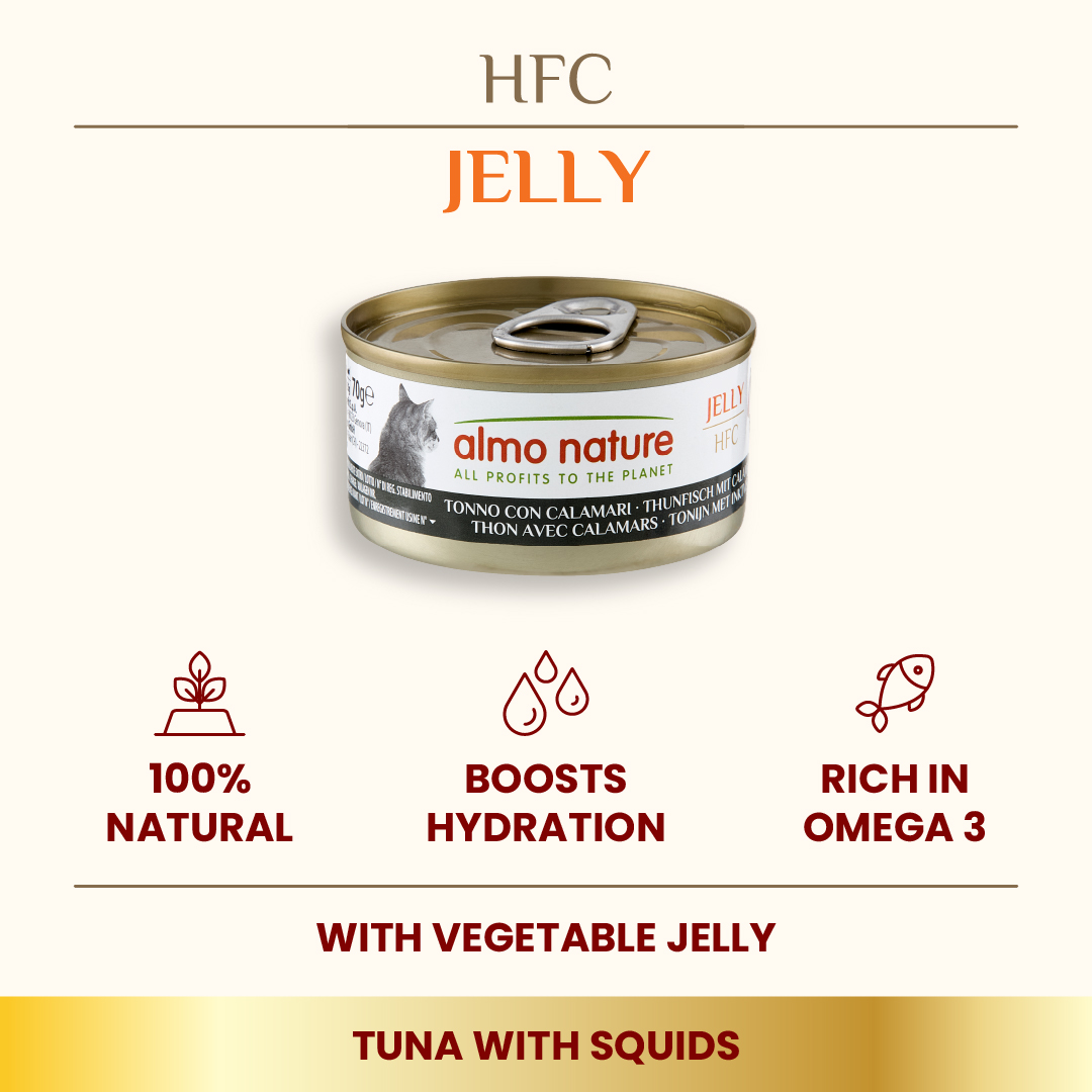 Almo Nature Jelly - Tuna and Squid Wet food 70 g