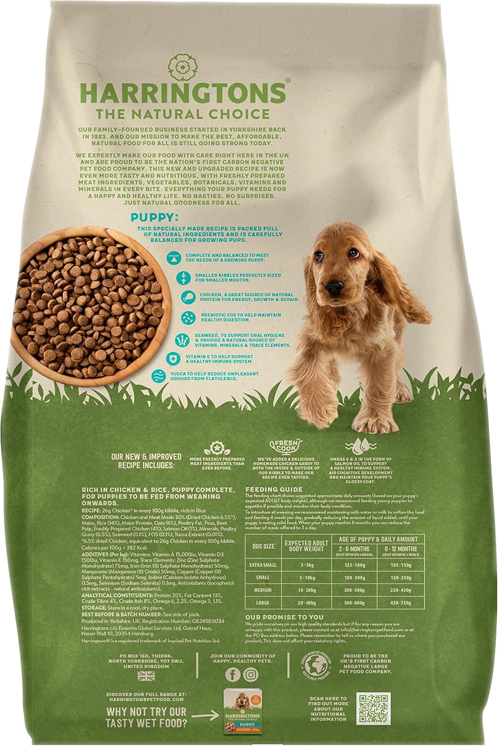 Harringtons Complete Chicken & Rice Dry Puppy Food 10kg