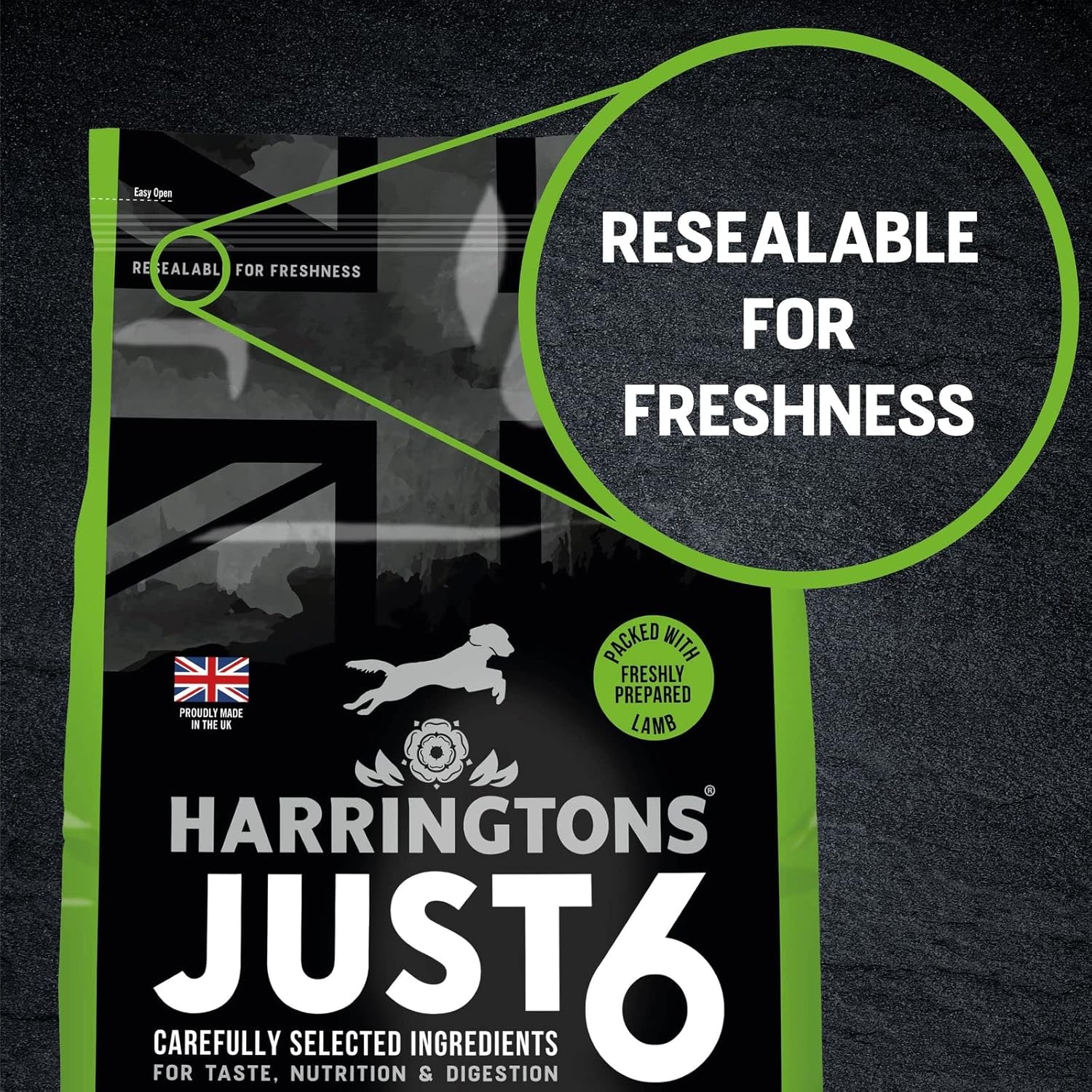 Harringtons Just 6 Lamb Grain Free Adult Dry Dog Food 2KG