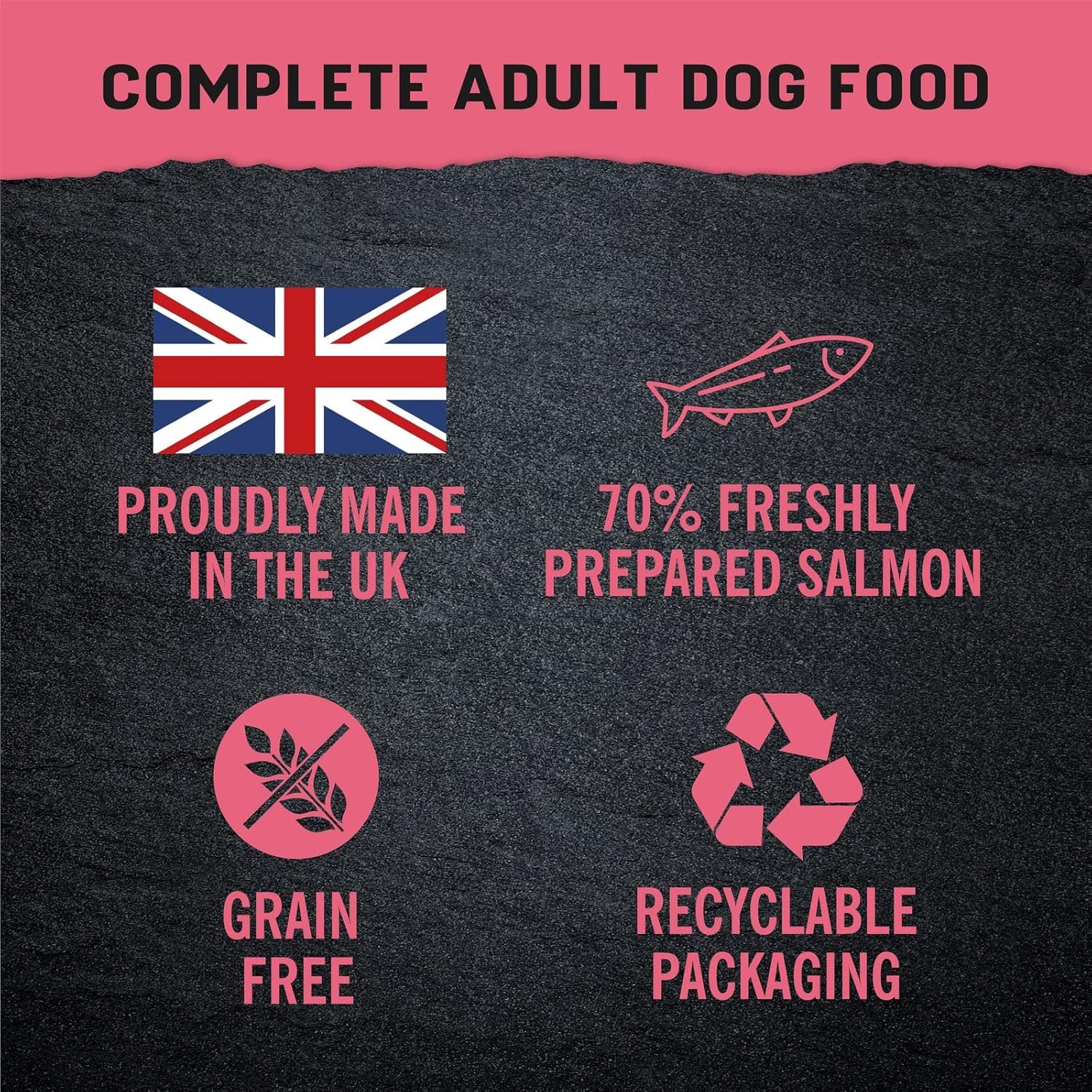 Harringtons Just 6 Salmon Grain Free Adult Wet Dog Food 380g