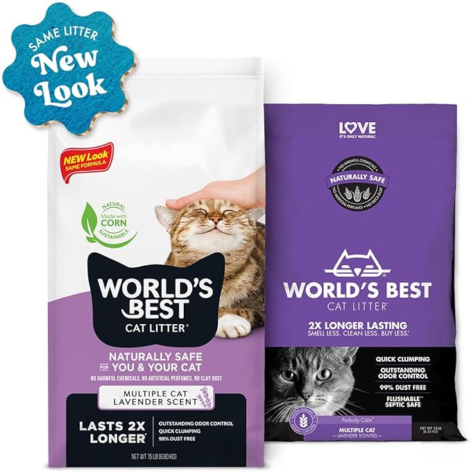 World's Best Cat Litter Scented Multi Cat Clumping  8Lb