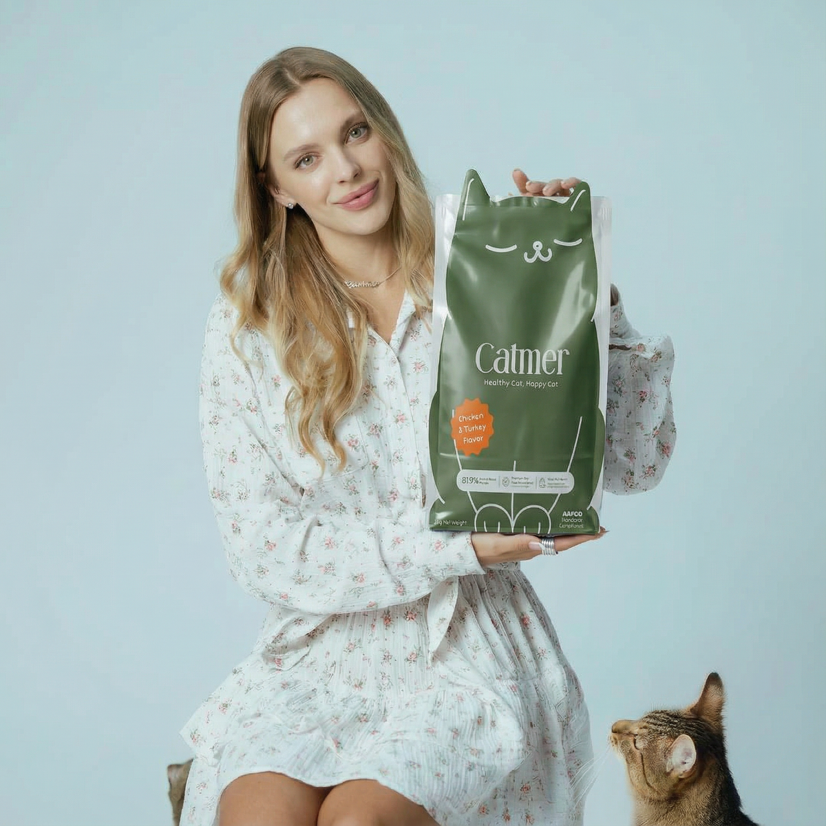 Catmer Grain-Free Dry Cat Food, Chicken & Turkey, 1kg