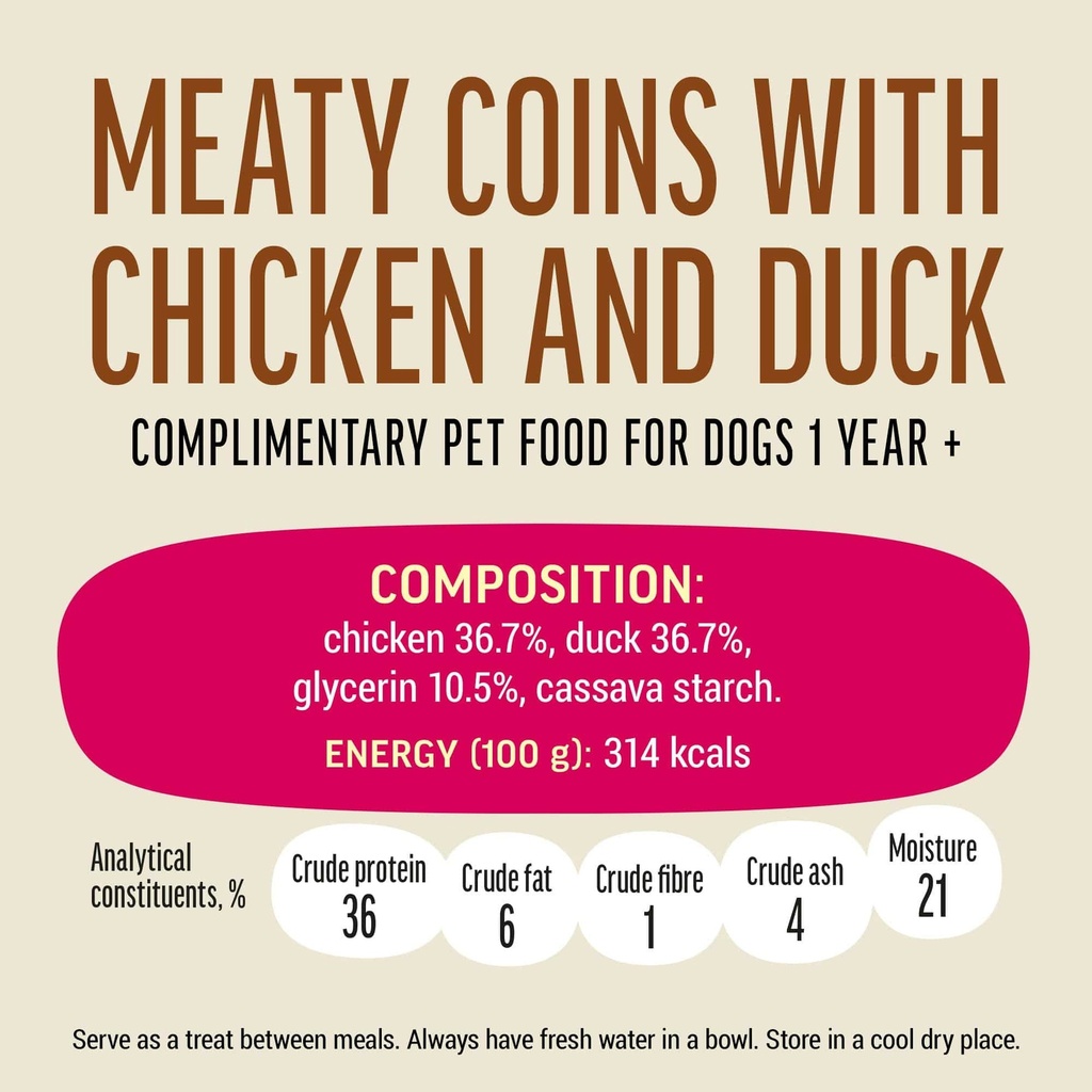 Dog Fest Meaty Coins with Chicken & Duck Rings 90g
