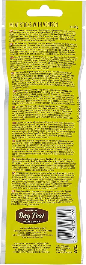 Dog Fest Venison Meat Stick 45g