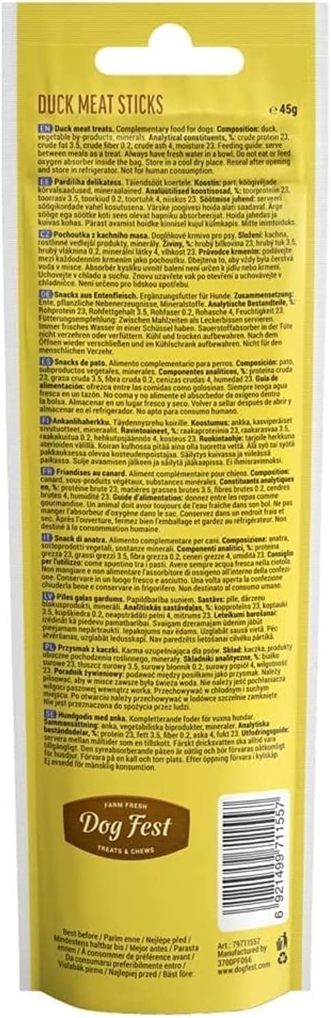 Dog Fest Duck Meat Stick 45g
