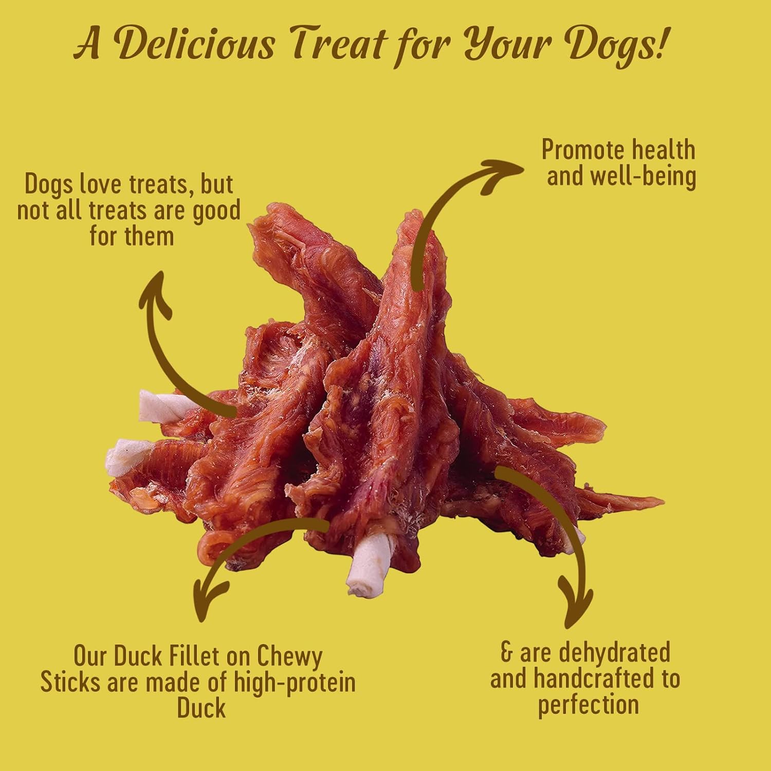 Dog Fest Duck Fillet On A Chewy Stick For Adult Dogs - 90g